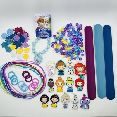Disney Princess Necklace Bracelet Activity Kit Jewelry Making Craft Beads Charms
