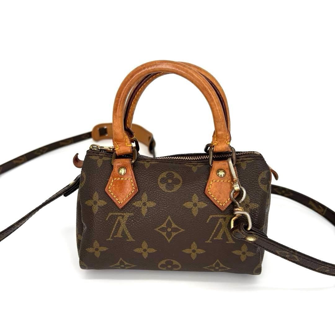 Louis Vuitton Mini Speedy M41534 TH0912 Brown Handbag 2Way Strap
