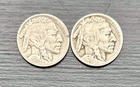 Lot Of 2 1924 P Buffalo Nickel Philadelphia Mint Date Visible