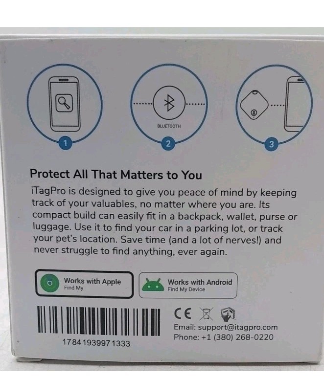 3 Smart Tag Bluetooth Tracker Works With Apple Android - Thumbnail 2