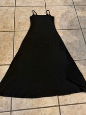 Black Spaghetti Strap Maxi Dress