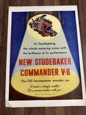 1951 New Studebaker Commander V-8 129 Horsepower Wonder Car Print Ad 1951 New Studebaker Commander V-8 129 Horsepower Wonder Car Print Ad