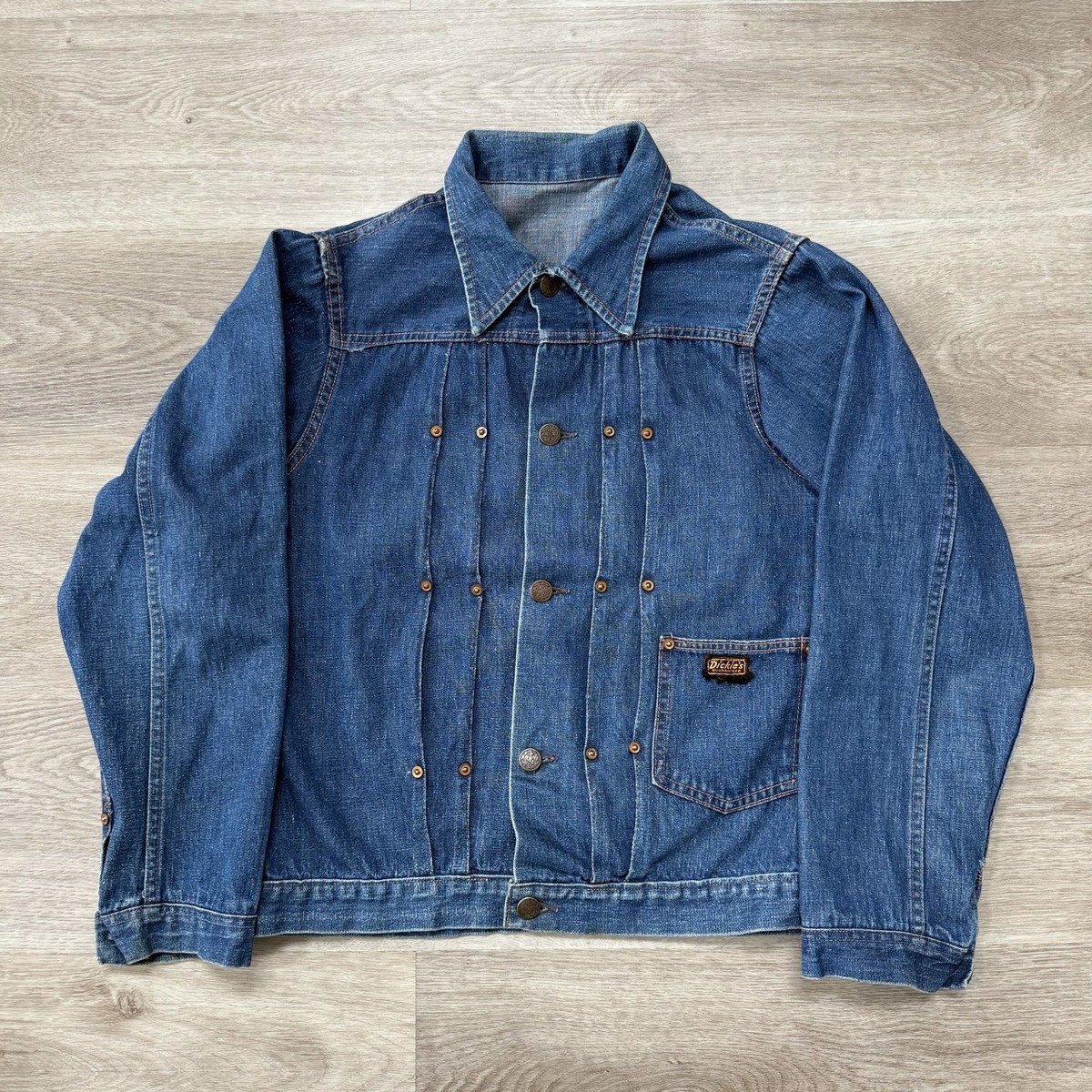 Vintage 1940s Dickies Buckle Back Type 1 Selvedge Dark Denim Jean