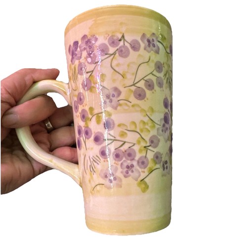 Sherwood Brand Ceramic Cup Handpainted 6 in X 3.5 in - Picture 1 of 7