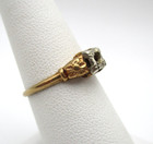 14K Yellow Gold Mounting Setting for Diamond Engagement Ring Size 7 1.9 Gr [R367 — photo 2