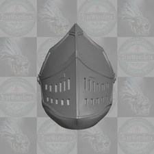 Dark Souls Elite Knight custom head for 1:6 1:12 1:18 & Mythic Legions figures