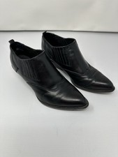 Vintage Zodiac Women s Western Ankle Boots Black Size 6
