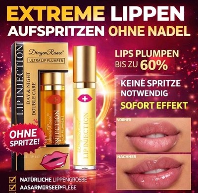 Sofortiger Lippenfüller Ätherisches Öl Glanz-Serum Kosmetik