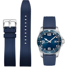 Quick release FKM rubber watch band in 19  22mm, soft durable for men and women