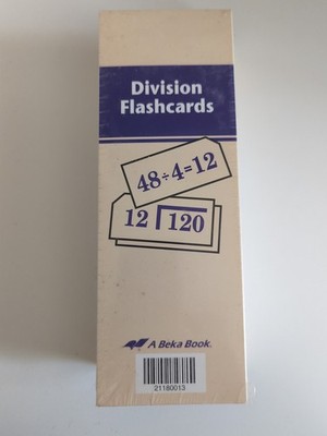 Division Flashcards Beka Book, New In Shrinkwrap 