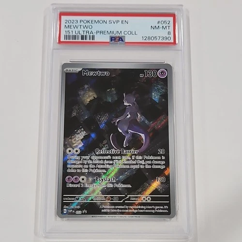 Pokémon Mewtwo EX 052 Sv: Scarlet & Violet Promo Holo PSA 8 English Card