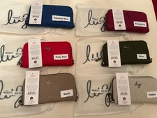 LUG Whirly Matte Luxe RFID Wristlet Wallet  NWT 6 colors to choose from
