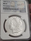 1884-CC NGC MS63 Carson City Morgan Silver Dollar