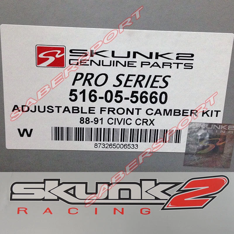 Kit de cambagem dianteira Skunk2 Racing Pro Series para 1988-1991 Honda Civic e CRX - Imagem 3 de 4