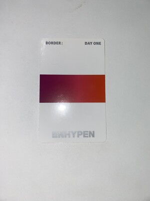 ENHYPEN Border Day One PC - Niki | eBay