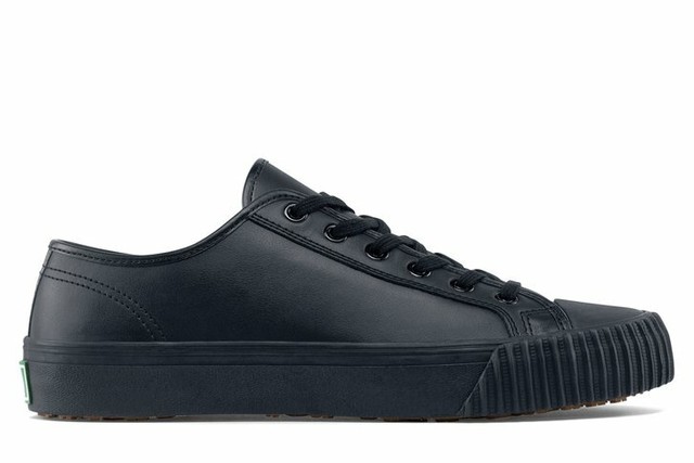 no slip black work shoes