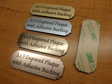 Custom Engraved 1x3 Plaque | Personalized Memory of Sign Calligraphy Script Font