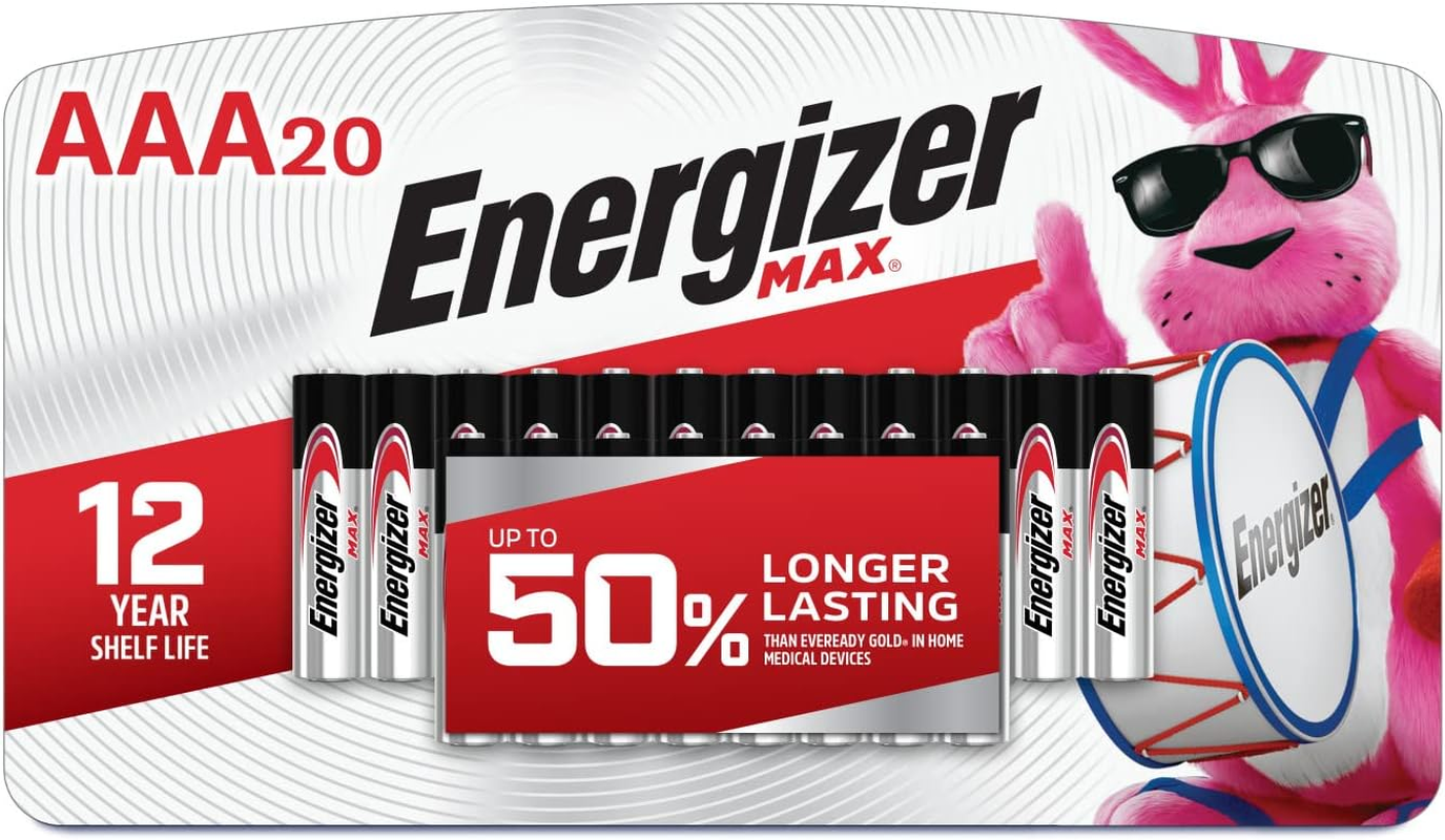AAA Batteries, Max Triple a Alkaline, 20 Count-image