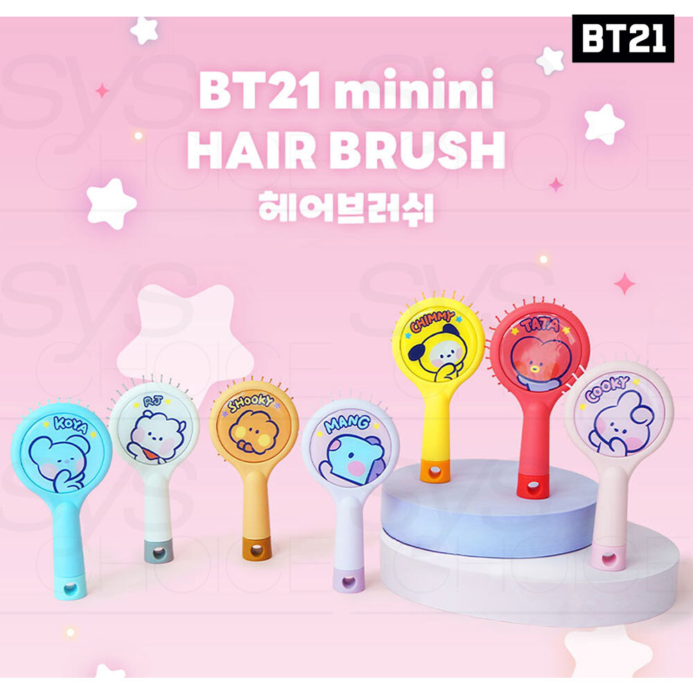 BTS BT21 Official Authentic Goods minini Hair Brush + Tracking