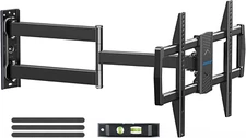 Long Arm Corner TV Mount for Most 32-75 Inch Tvs, TV Wall Mount with 32” Long Ex