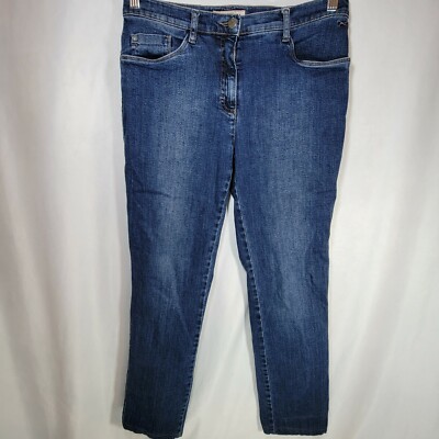 Brax Feel Good MARY Jeans Women's Sz 29/30 (30x26.5) Blue Stretch Rise 9.5''