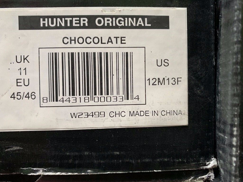 【値下げ】HUNTER original tall chocolate UK5 W23499 Hunter Original Tall Rain Boot Brown Chocolate Rubber