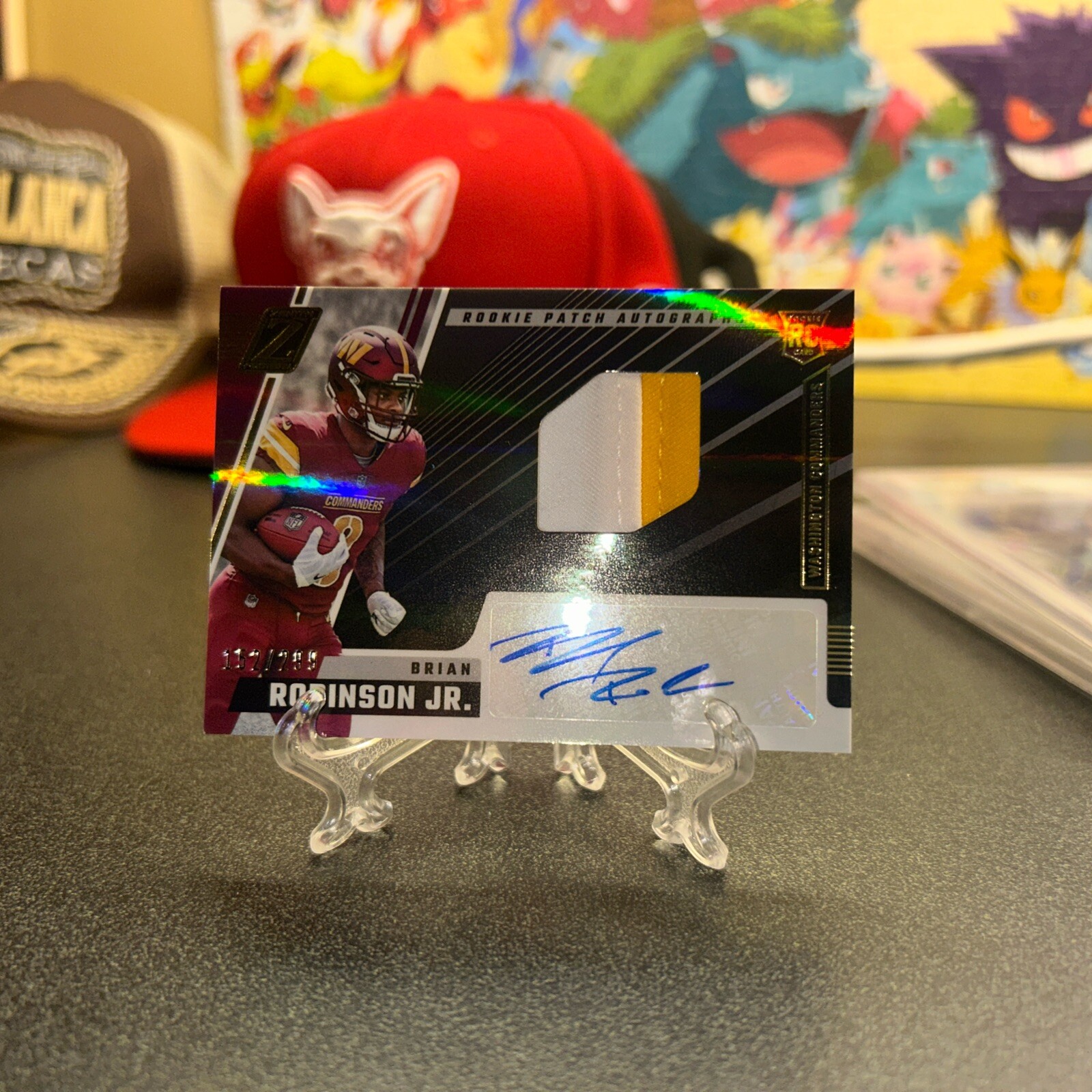 2022 Panini Zenith /299 Brian Robinson Jr #227 RPA Rookie Patch Auto RC