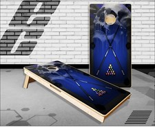 Billiards Skull Cornhole Boards Bean Bag Toss Game
