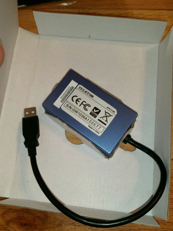 TRENDnet TU2-ET100 USB to 10/100 MBPS Ethernet Adapter Blue ✅ 4.A5 - Image 3 of 4