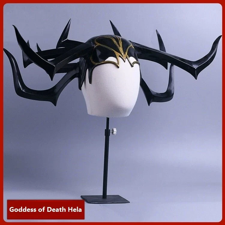 Thor: Ragnarok Goddess of Death Hela Cosplay Helmet Halloween Prop Soft PVC Mask - Image 2 of 4