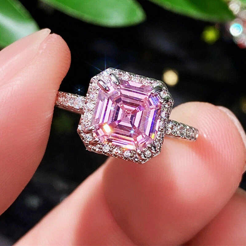 NATURAL DIAMOND RUBY VINTAGE STYLE RING SETTING ART DECO GEOMETRIC SEMI  MOUNT