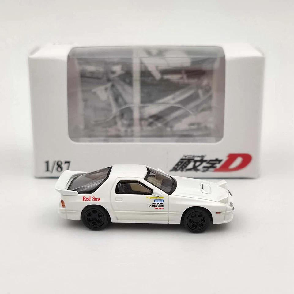 LF 1:87 Mazda Fc3s Initial D Diecast Toys Car Model Vehicle Hobby Miniature Gift - image 3 of 4