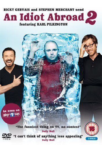AN IDIOT ABROAD SERIES 2 KARL PILKINGTON RICKY GERVAIS SKY 2 DISC DVD NEW SEALED