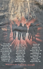 STYX World Tour 2008 Concert T Shirt SIZE Medium Distressed Tye Dye Bleached