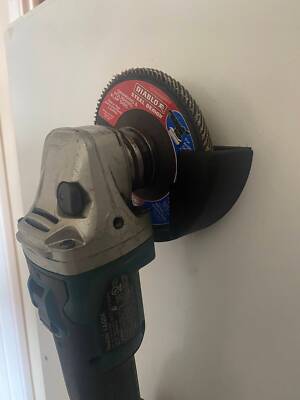 Durable abs angle grinder wall mount: organize in style! fits 4.5''  grinders,