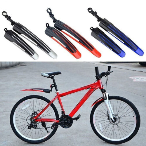 2 Pcs Bicycle Fenders Mountain Road Bike Mudguard Rear Mud Guard Wings  - Picture 1 of 24