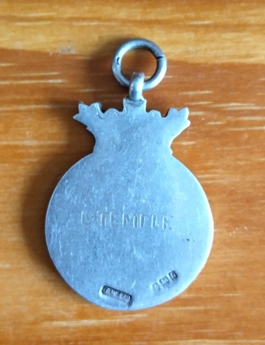 CROYDON CHARITY CUP COMPETITION SOLID SILVER CHAIN FOB 1935 - Bild 2 von 2