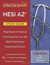 HESI A2 Study Guide: Prep Book  Practice Test Questions for the HESI Adm - GOOD