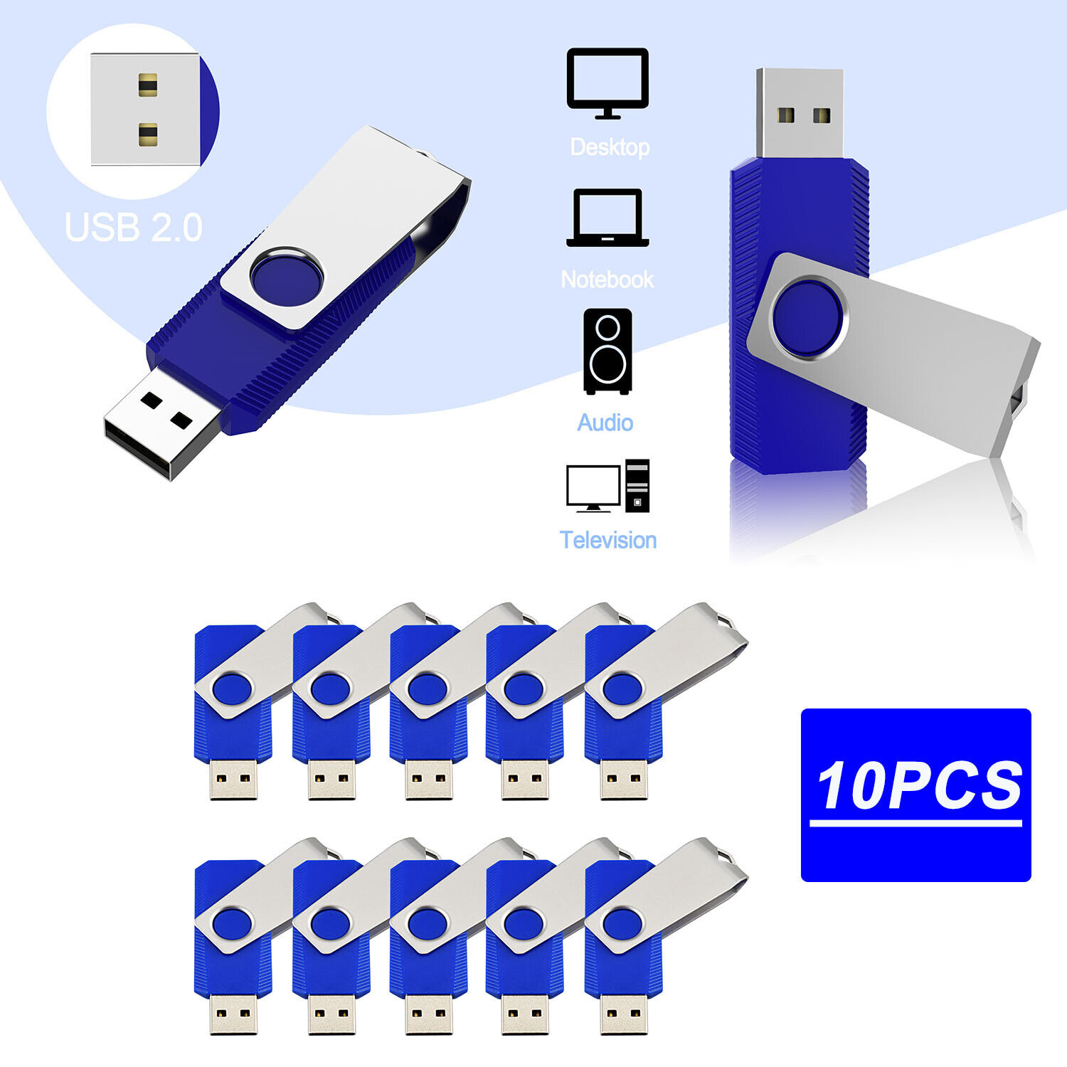10pcs lot 1GB Rotating Memory Stick 期間限定の激安セール Thum Drive 代引き人気 USB Pen Flash 2.0