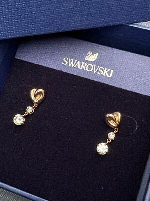 Swarovski Lifelong Heart Drop Earrings *Preloved* UK