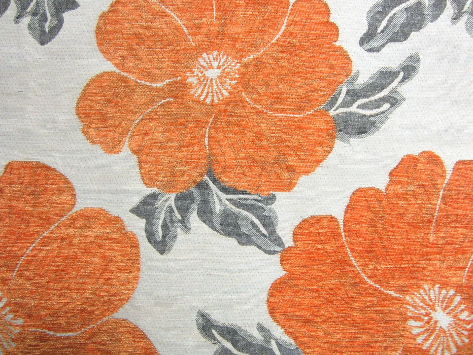 Wb06Aa Naranja Flor Margarita Chenilla Funda Cojín/Funda de Almohada*Tamaño Personalizado Foto 4 de 4