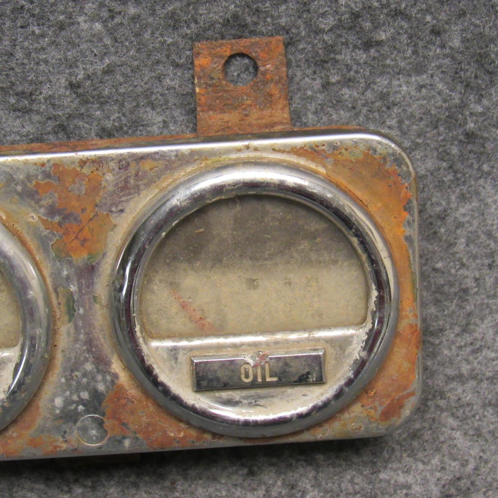 Vintage Fuel & Oil Gauge Rat Rod Dashboard Gauges Set CORE Parts or Fix