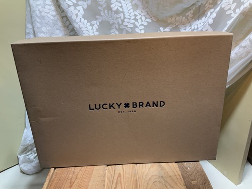 NEW Lucky Brand Women Fukko Boot Size 7 Cone Heel Retro Slouch Coffee Oil Suede - Picture 7 of 15