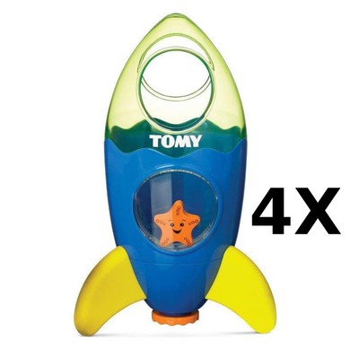 4x Tomy Toomies Badebrunnen Rakete Kleinkind Kinder Badespaß Spielzeug 72357