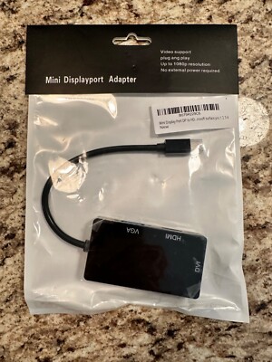 Mini Display Port DP To HDMI DVI VGA Adapter for Microsoft Surface Pro Laptops