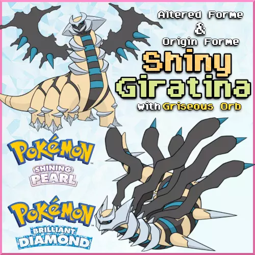 Shiny 6IV Giratina in both forms - Altered and Origin forms