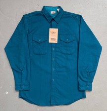 Vintage Five Brother Heavyweight Chamois Hunting Outdoor Shirt Made In USA L NWT