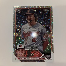 2023 Topps Update #US18 Gunnar Henderson Silver Ice Foil Rookie Debut 