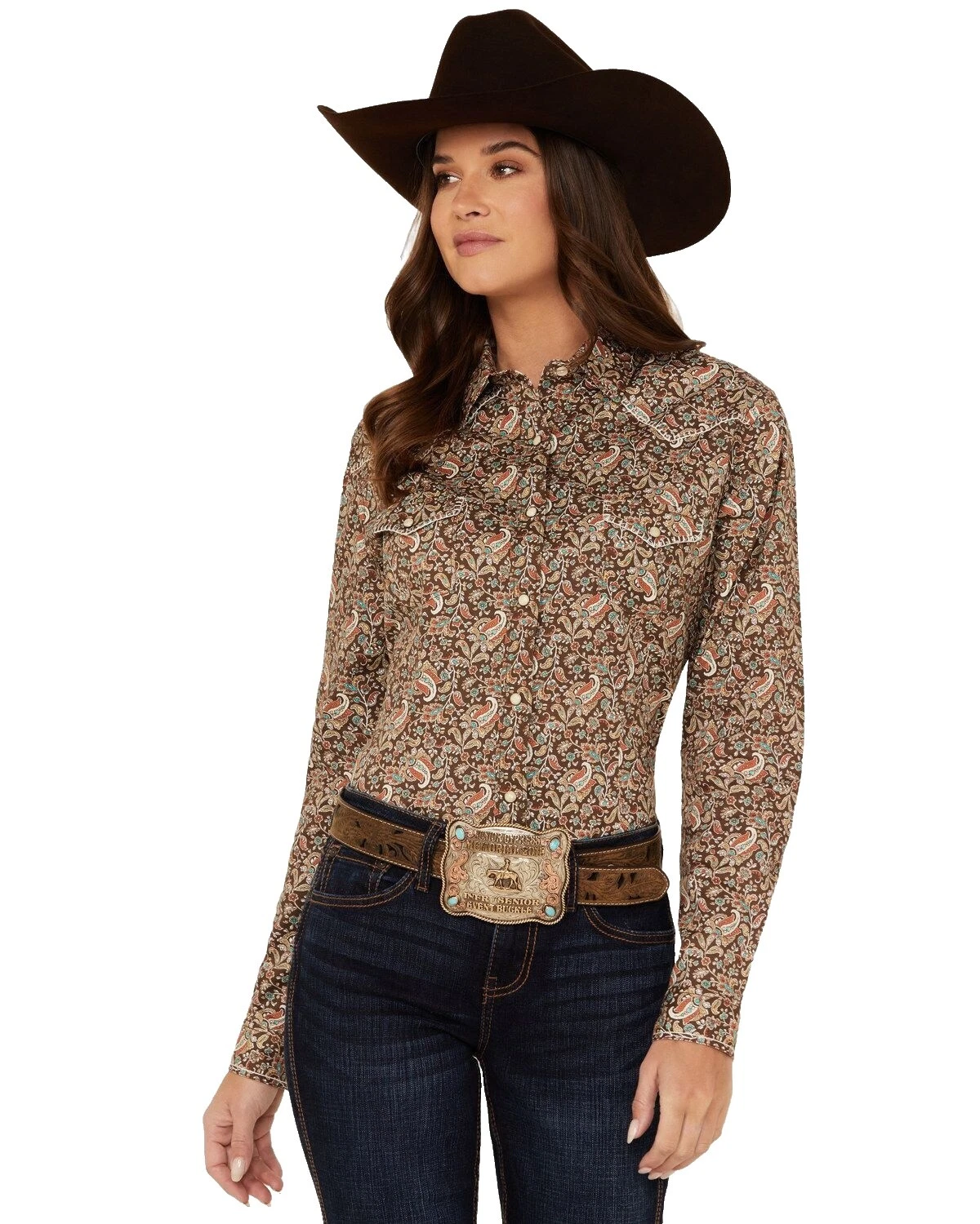 Panhandle Slim Floral Western Tops for Women