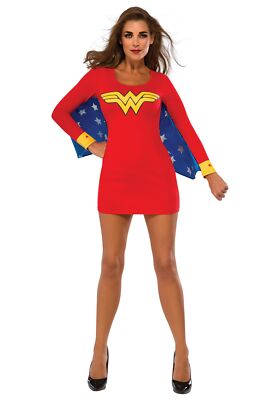 Rubie‘s Wonder Woman Kostüm Für Mädchen – DC Comics Kit Mit Shirt, Kopfband & Umhang